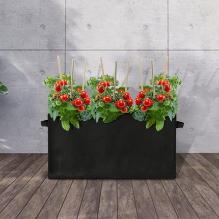 8pcs Felt Rectangular Planting Bags Vegetable Grow Bags Non-Woven Flower Pots