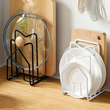 Kitchen Pot Lid Rack Chopping Board Holder Storage Organizer Countertop Shelf