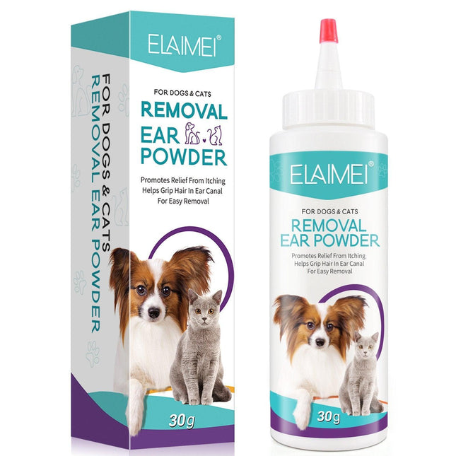 Pet Ear Cleaner Powder for Dogs Cats Grooming Odor Remover Fresh Ear Wash
