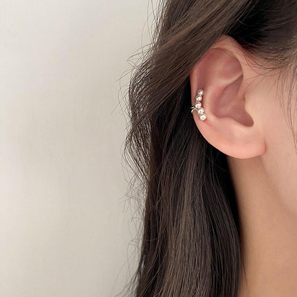 Pearl Ear Bone Clip Earrings No Piercing Needed Elegant Jewelry for Women Girls