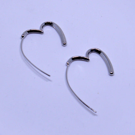 Simple Heart Earrings Elegant Design Minimalist Jewellery for Women Gifts