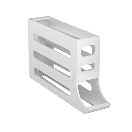 Automatic Scrolling Egg Holder 2/4-Tier Storage Box Container for Refrigerator