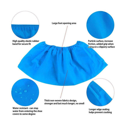 Disposable Non-woven Shoe Covers Anti Slip Boot Cleaning Overshoes 25-100 Pairs