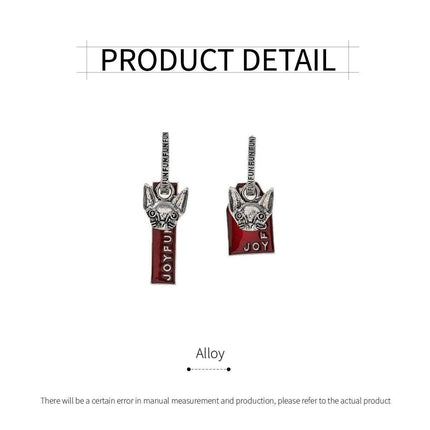 Trendy Asymmetric Square Earrings for Women Unique Fashion Ear Buckle Jewelry