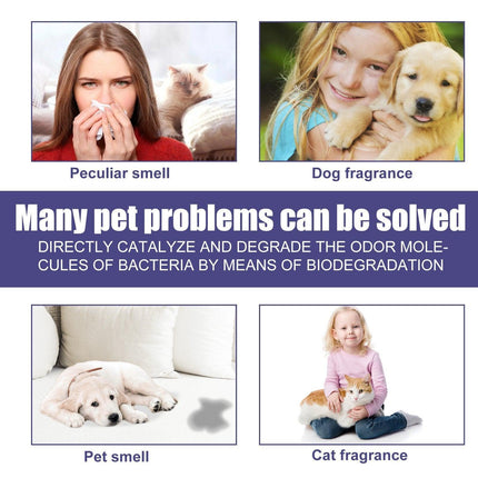 Pet Deodorant Spray for Cats and Dogs Eliminates Urine Feces Odors Air Freshener