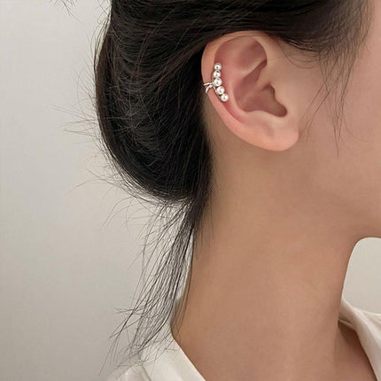 Pearl Ear Bone Clip Earrings No Piercing Needed Elegant Jewelry for Women Girls