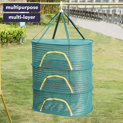 Anti Mosquito Fully Enclosed Drying Net Basket for Fish Vegetables Fruit Herbs