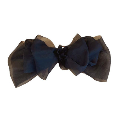 Large Tulle Bow Hair Clip Women Hair Clip Arty Headdress Gifts Ponytail Party - Aimall