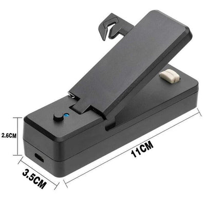 Portable Mini Heat Sealing Machine USB Rechargeable Food Sealer Plastic Bag - Aimall