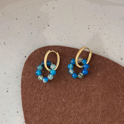 High End Handmade Fashion Earrings Printed Material Jewelry for Women Trendy