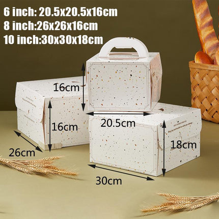 20x Portable Cake Box Cake Container Clear for Birthday Cupcakes Cookies - Aimall