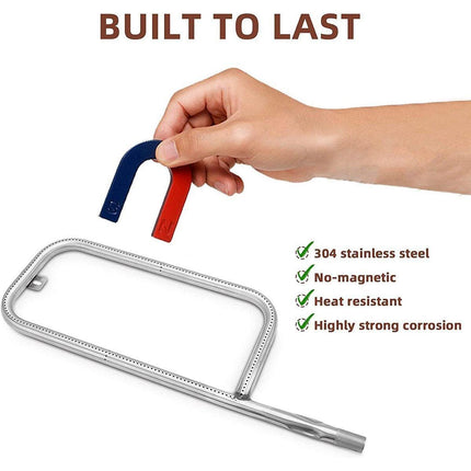 For Weber Q200 Q220 Q2000 Q2200 Stainless Steel Grill Burner Tube With Screw