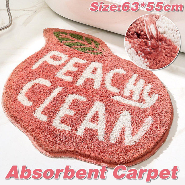 Cute Fruit Bathroom Mat Anti Slip Floor Carpet for Doorway Toilet Soft Bath Rug