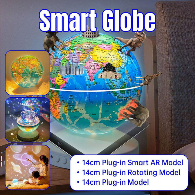 Smart AR LED Globe with Star Projection Light Rotating Night Lamp for Bedroom