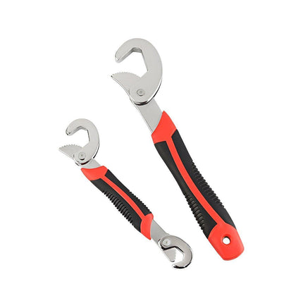 2PCS Snap N Grip Wrench Set Universal Adjustable Multi Function Spanner Tool - Aimall