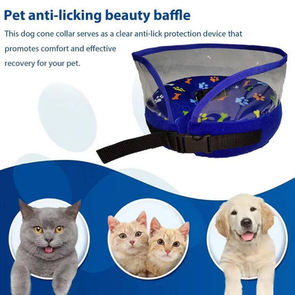 Pet Dog PVC Inflatable Healing Collar Cone Wound Medical Cat Protective Jackets