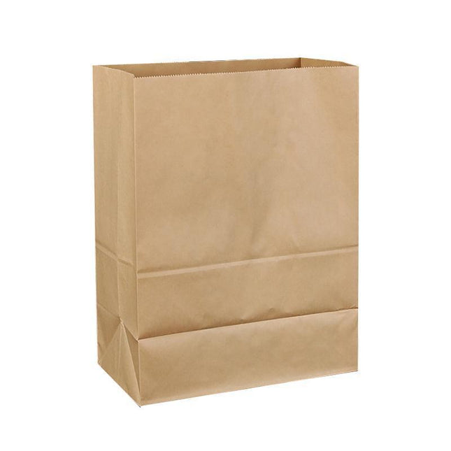 500PCS Kraft Food Paper Bags Brown Flat Bottom Lunch Bags Party Favour Bag - Aimall