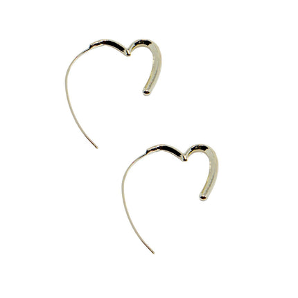 Simple Heart Earrings Elegant Design Minimalist Jewellery for Women Gifts