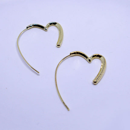 Simple Heart Earrings Elegant Design Minimalist Jewellery for Women Gifts