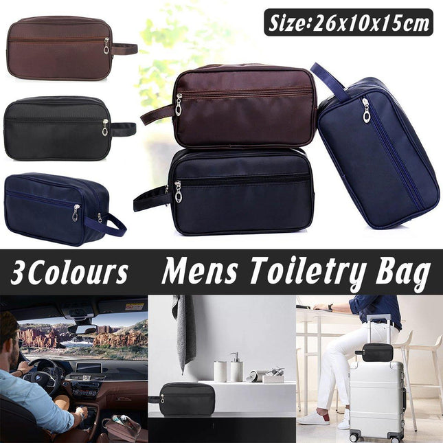 Large Capacity Portable Travel Cosmetic Bag for Men Outdoor Storage 3 Colours