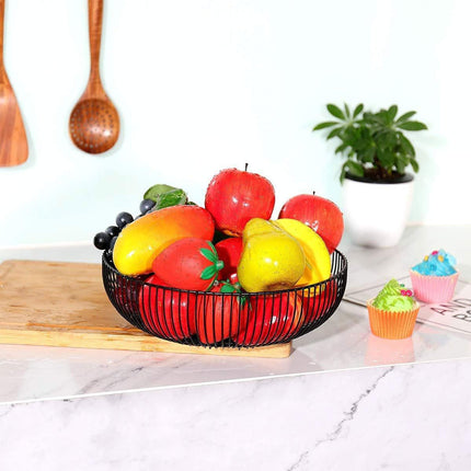 Multi Functional Wire Storage Basket Fruit Vegetable Holder for Kitchen Counter
