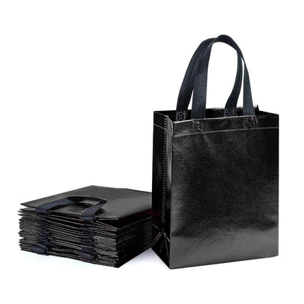 24pcs Laser Non Woven Gift Bags Tote Bags for Party Favor Wedding and Birthday