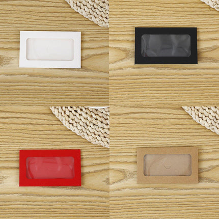 100pcs Without Card 10x6cm Envelopes Window Envelopes Mini Postcard Gift Card