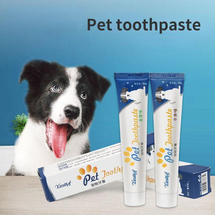 Vanilla-Flavored Edible Toothpaste for Dogs - Oral Care & Fresh Breath - Aimall