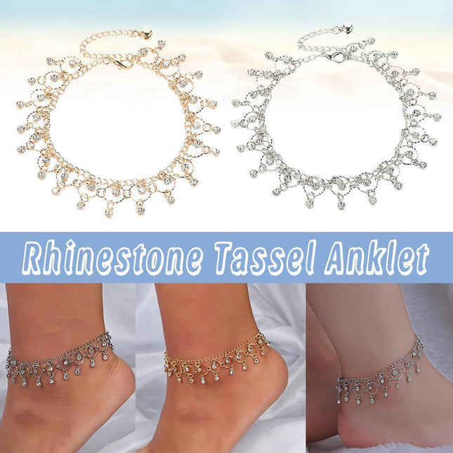 Boho Beach Anklet for Women Fringe Dance Jewelry Fashion Ankle Bracelet Chain