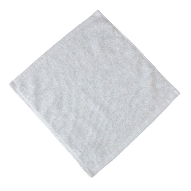 6PCS Hotel Cotton Face Towel White Soft Square Cloth Beauty Salon KTV Thick Wash