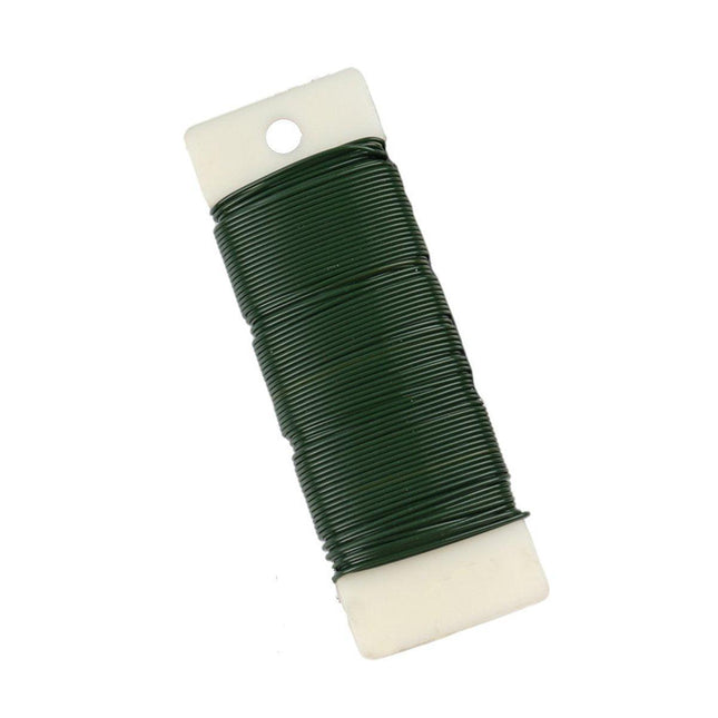 20Rolls Green Galvanized Binding Wire Soft Crafting Wire Christmas Decoration