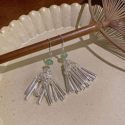 Vintage Ethnic Tassel Long Earrings Bohemian Jewelry Women Stylish Accessory