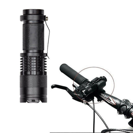 5/10x Mini Q5 LED Flashlight Torch Adjustable Focus Zoom Light Lamp 1200LM - Aimall