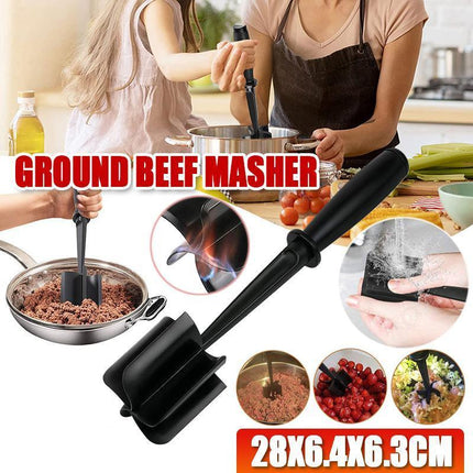 Meat Chopper Ground Beef Masher Heat Resistant Meat Masher Hamburger Chopper - Aimall
