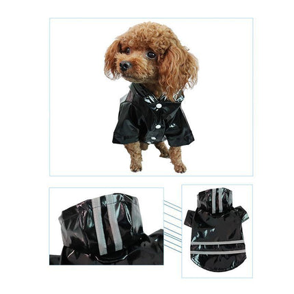 L Size Outdoor Hoodies Jacket Waterproof Pet Dog Clothes Puppy Raincoat Rain Coat - Aimall
