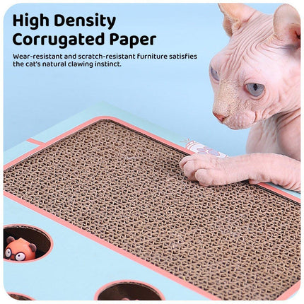 Multifunctional Cat Toys Corrugated Scratch Board for Cats and Hamsters Fun Toy