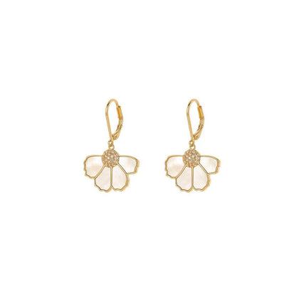 Flower Shape Stud Earrings Cute Sweet Design Fashion Jewelry Gift for Women