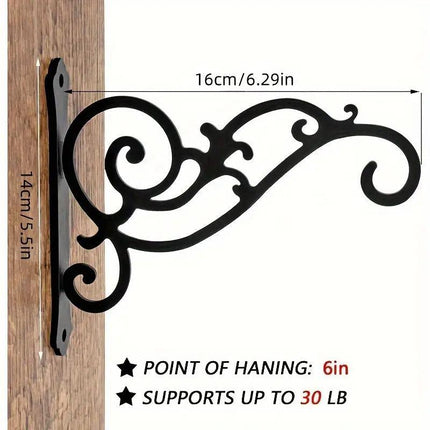 Hanging Plant Holder Iron Hooks Outdoor Planter Hanger Garden Decoration Hooks