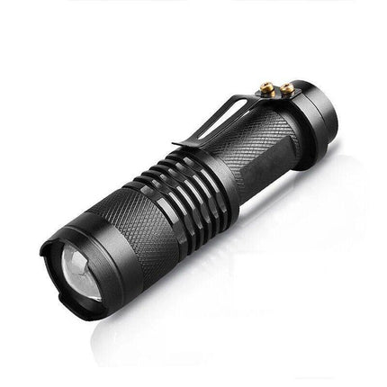 5/10x Mini Q5 LED Flashlight Torch Adjustable Focus Zoom Light Lamp 1200LM - Aimall