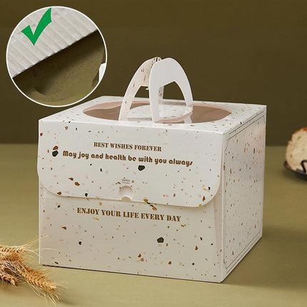 20x Portable Cake Box Cake Container Clear for Birthday Cupcakes Cookies - Aimall