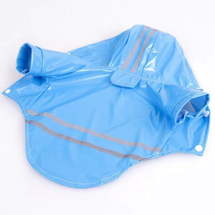 L Size Outdoor Hoodies Jacket Waterproof Pet Dog Clothes Puppy Raincoat Rain Coat - Aimall
