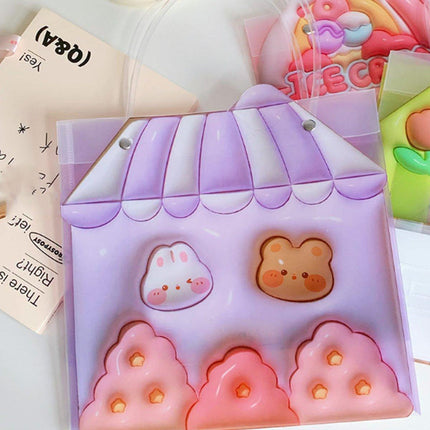 10pcs Cartoon Bear Rabbit Gift Bags Birthday Party Favour Creative Handbags