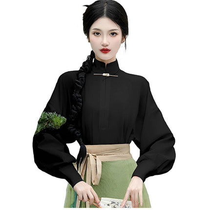 Autumn Chinese Style Horse Skirt for Women Daily Commute Retro Temperament