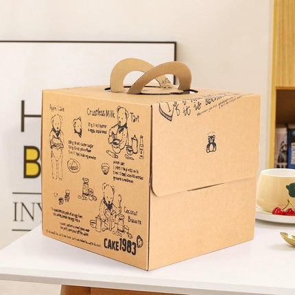 6/8 Inch Birthday Cake Boxs Set Ideal for Cake Transport and Presentation