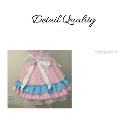 Super Cute Big Bow Lolita Dress Maid Outfit