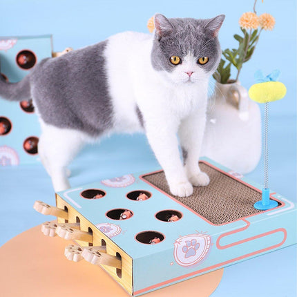 Multifunctional Cat Toys Corrugated Scratch Board for Cats and Hamsters Fun Toy