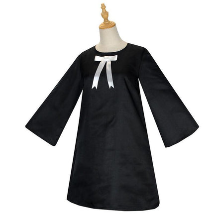 Anime SPY×FAMILY Anya Forger Cosplay Costume Women Girls Black Dress Outfits AU - Aimall