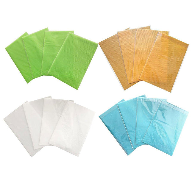 4PCS Cuttable Kitchen Anti-slip Mat Anti-fouling Refrigerator Drawer Liner Mat