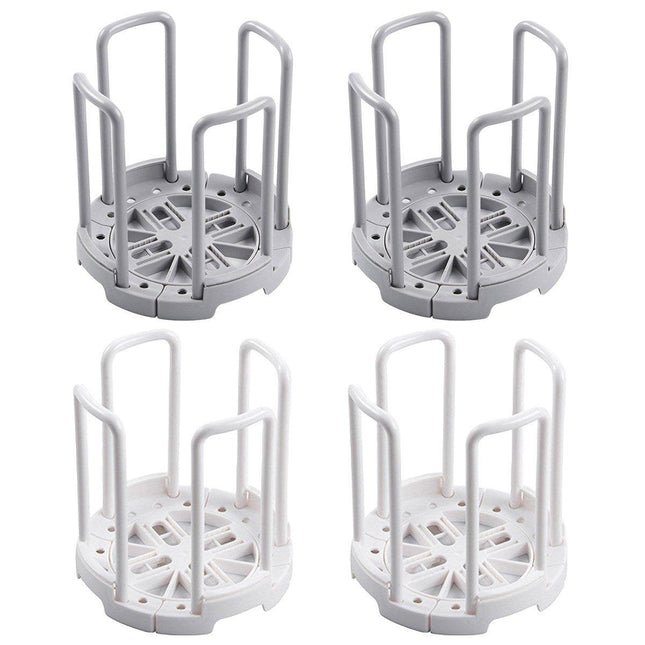 2pcs Kitchen Dish Drying Rack with Drainage Storage Cup Holder Organizer Stand