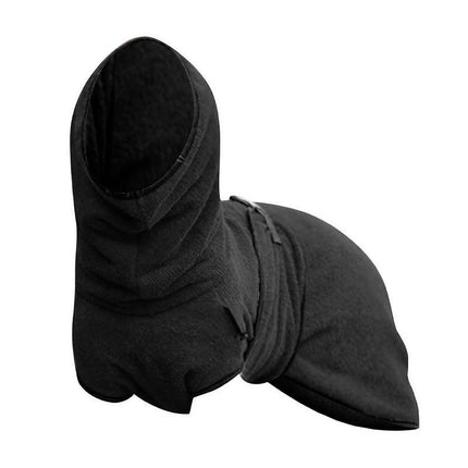 Pet Bathrobe Clothes Dog Towel Drying Robe Soft Warm Super Absorbent Black - Aimall